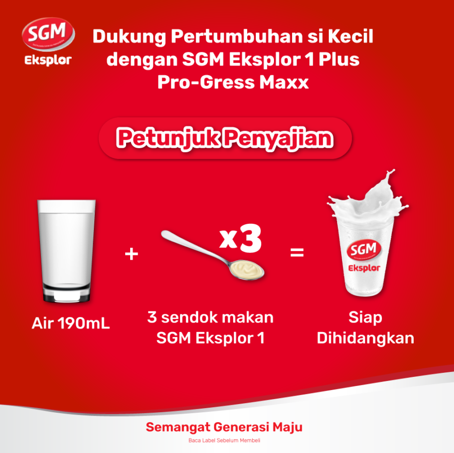 SGM Eksplor Aktif 1+ Madu Susu Formula 1-3 Tahun 900gram