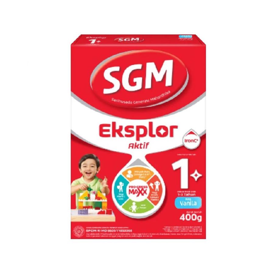 SGM 1-3 Thn Rasa Vanilla Eksplor Aktif/Susu Formula 400gram