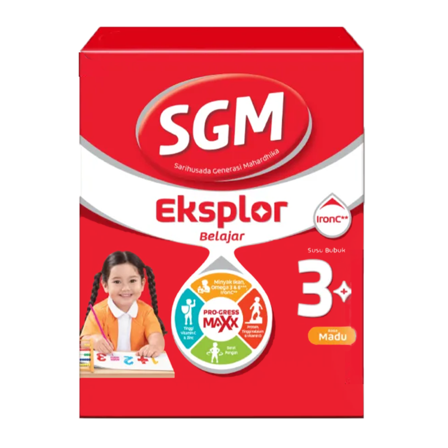 SGM 3 (3-5 Thn) Rasa Madu Eksplor Belajar/Susu Formula 900gram