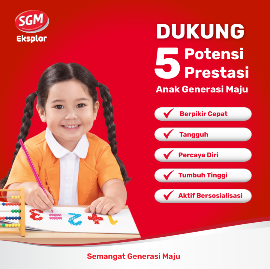 SGM Eksplor Belajar 3+ Madu Susu Formula 3-5 Tahun 900gram