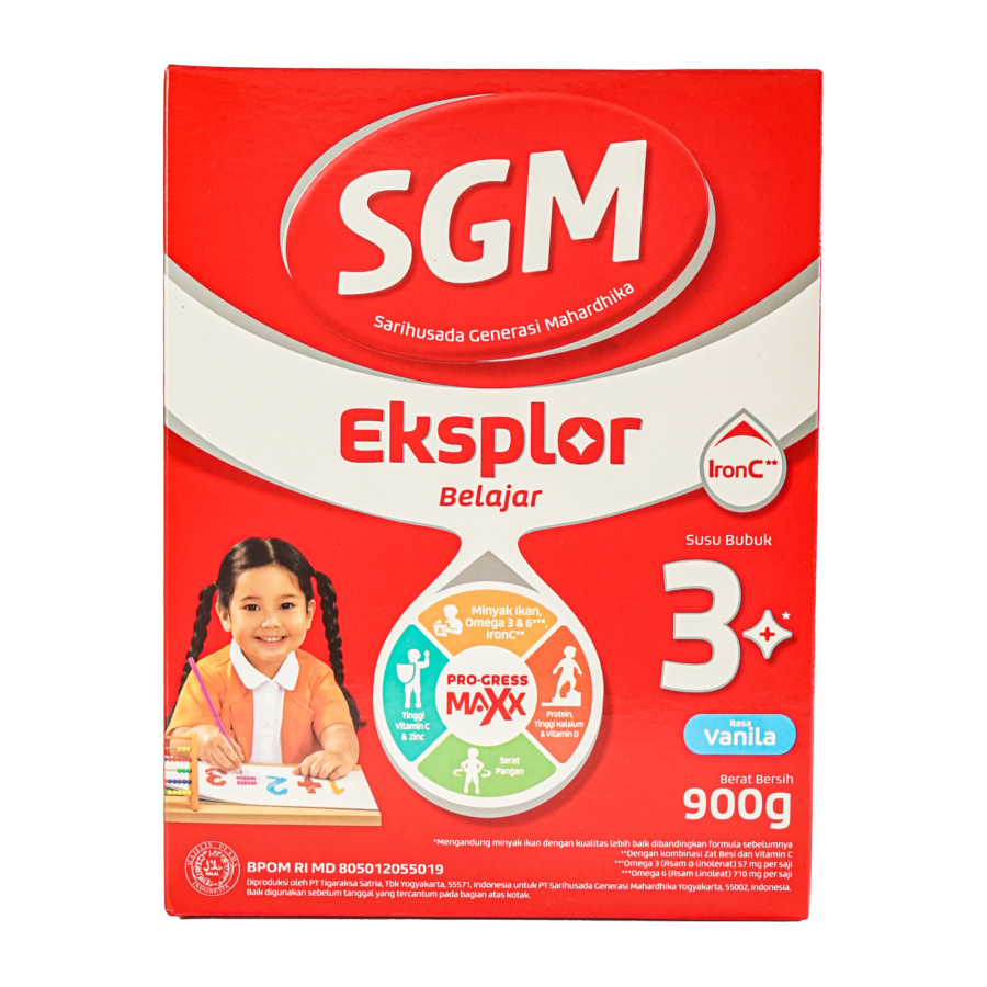 SGM 3 (3-5 Thn) Rasa Vanilla Eksplor Belajar/Susu Formula 900gram