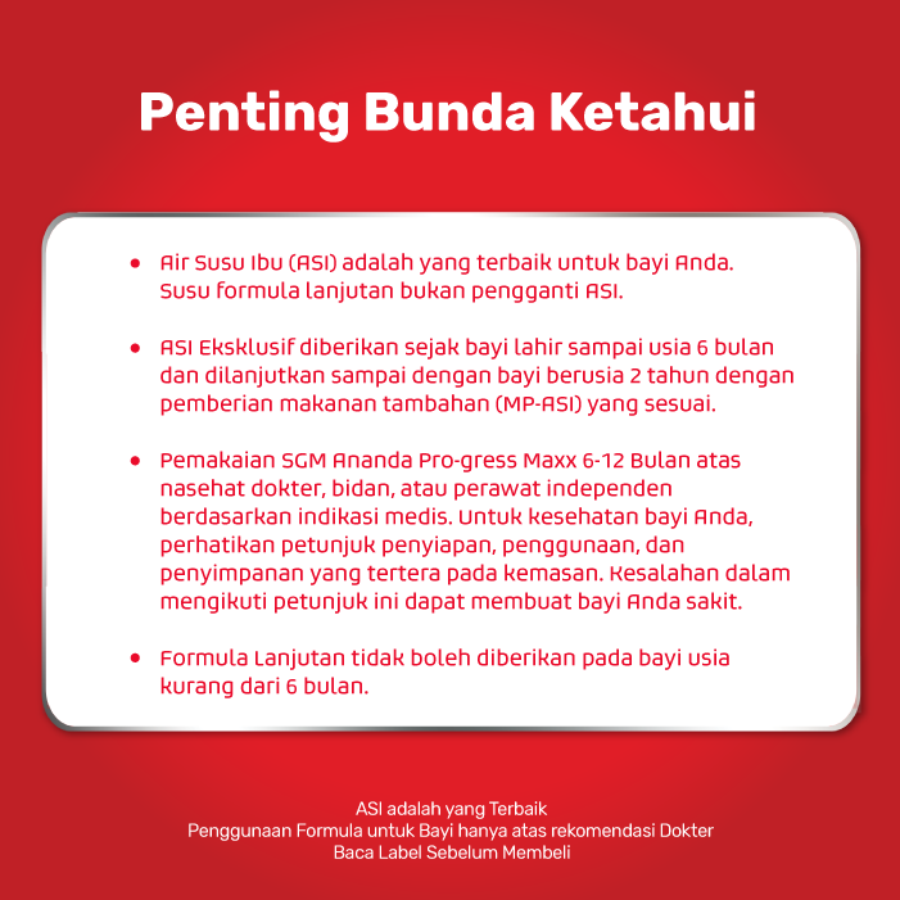 SGM Ananda 6-12 Bulan Susu Formula Bayi 1000gram