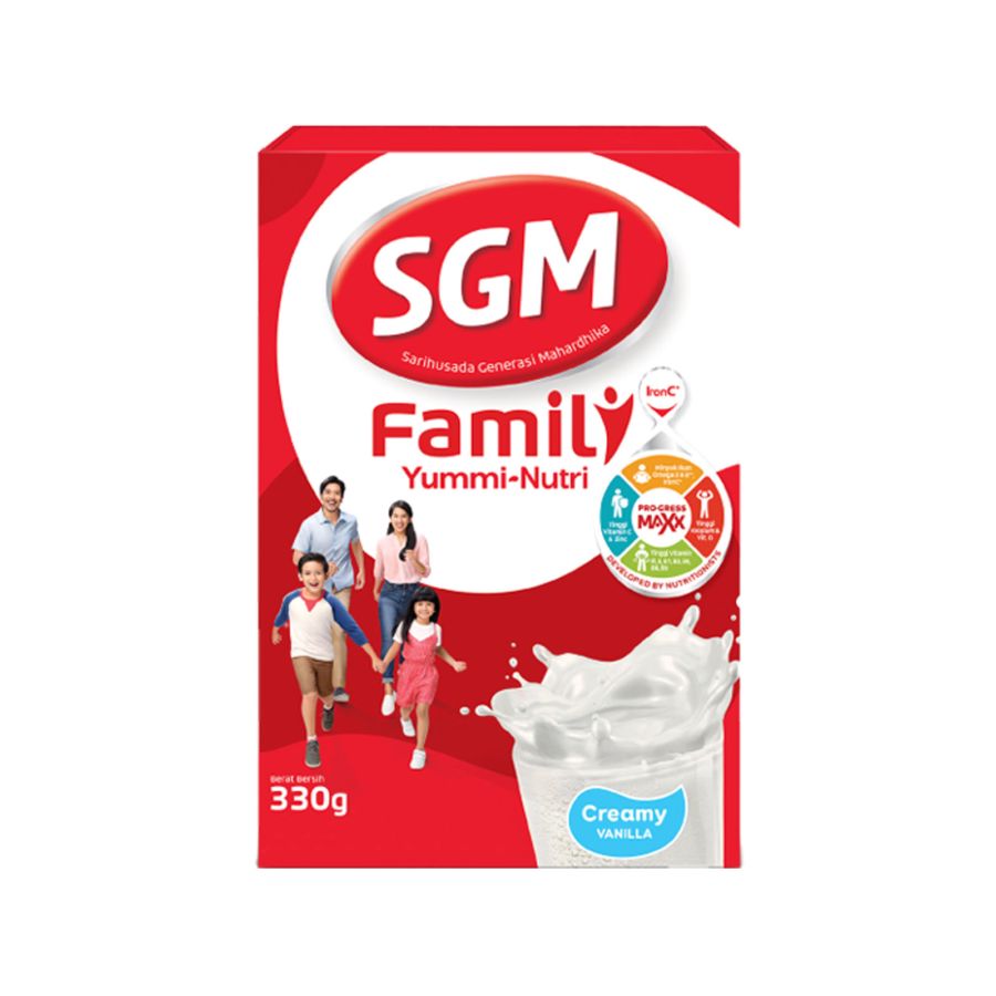SGM Family Yummy Nutri Susu Keluarga Vanilla 330gram