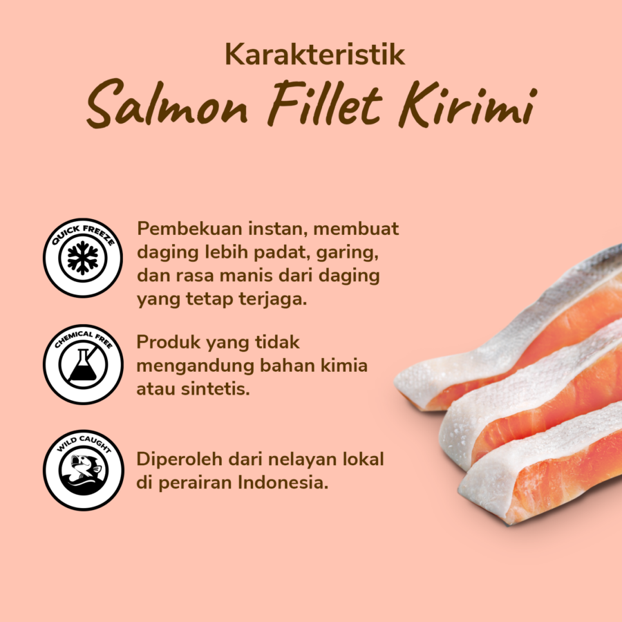 Salmon Fillet Kirimi Astro Goods 300gram