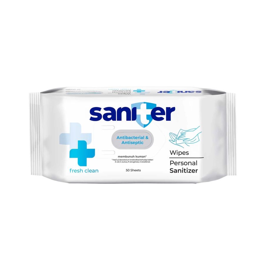 Saniter Personal Wipes Sanitizer/Tissue Basah 50sheets