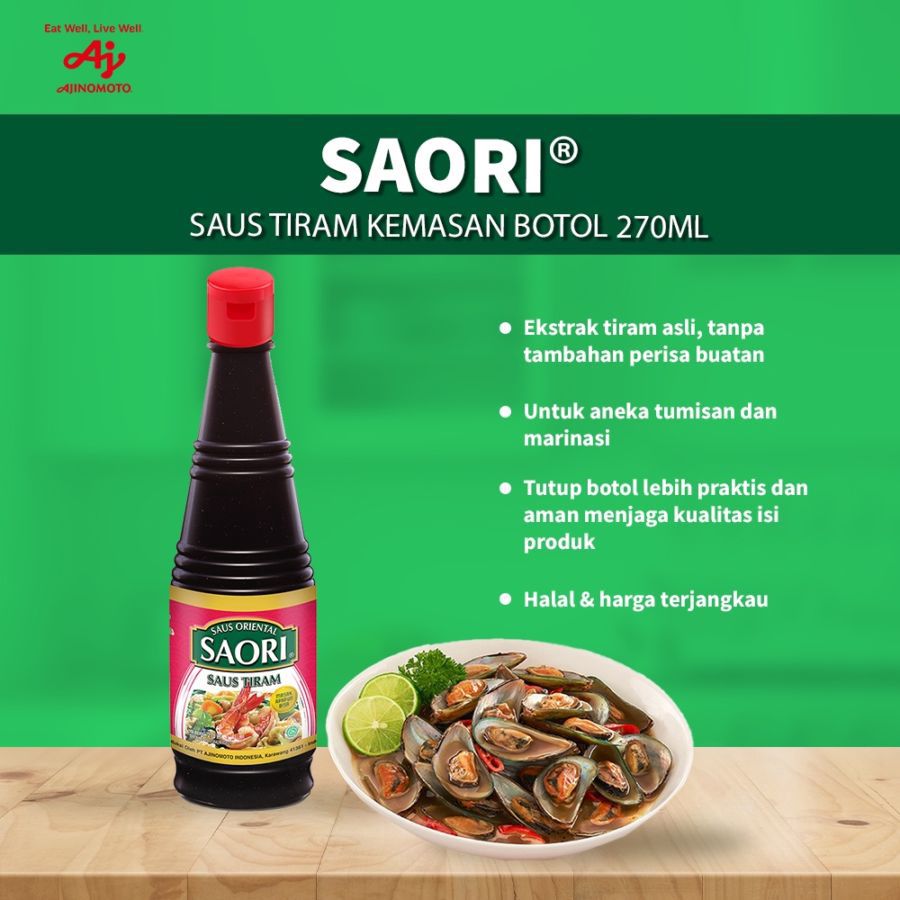 Saori Saus Tiram Botol 270ml