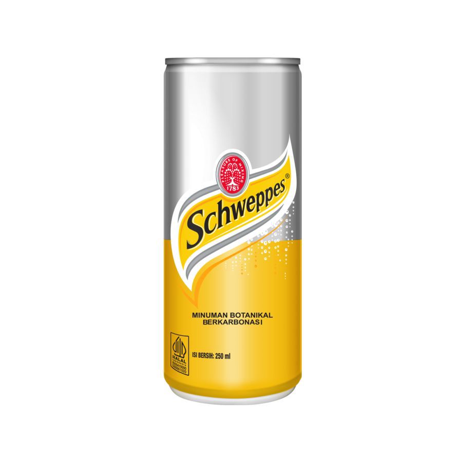 Schweppes Botanical Tonic Water Drink Can/Minuman Soda 250ml