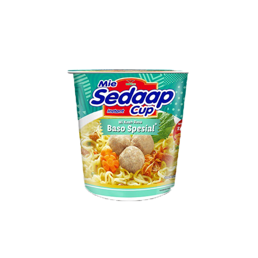 Mie Sedaap Bakso Cup/Mie Instan 72gram 72gram