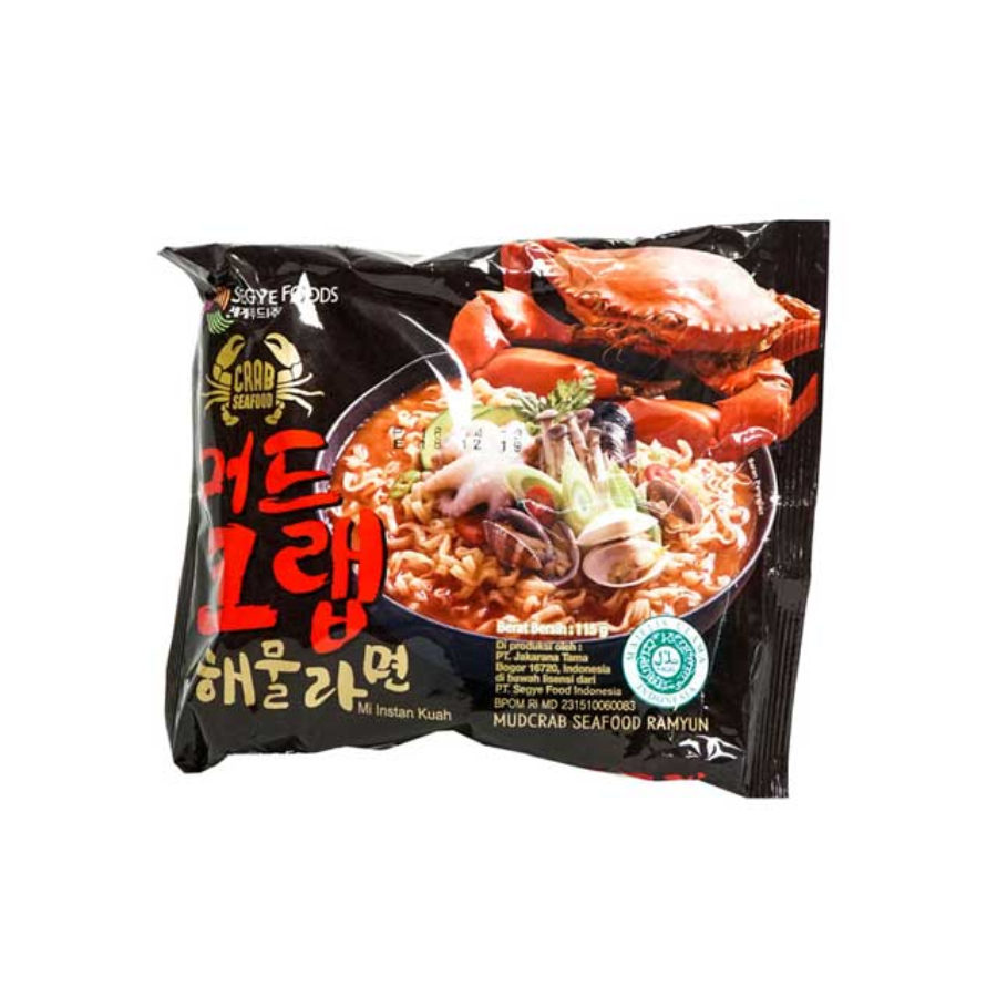 Sagye Food Mudcrab Seafood Ramyun Mie Instan 115gram