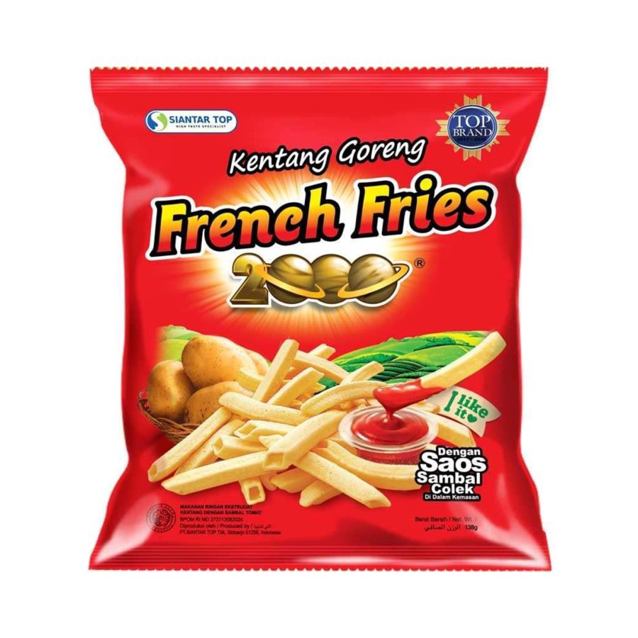 Siantar Top Kentang Goreng French Fries 2000 138gram