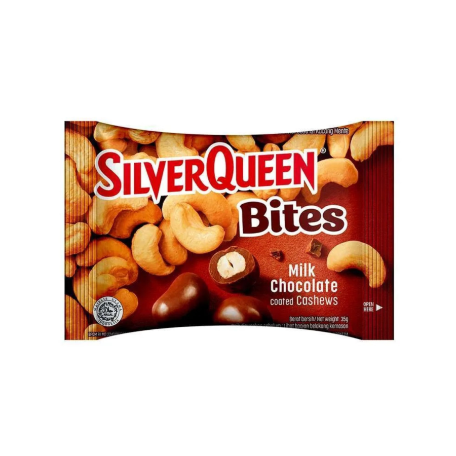 Silverqueen Bites Chocolate Cashew 35gram