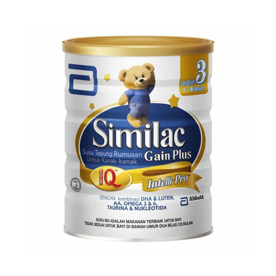 Similac Gain Plus 3 Vanilla 1-3 Tahun Susu Formula 850gram