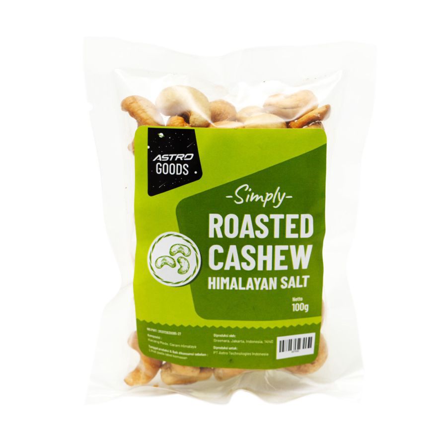 Simply Roasted Cashew Himalayan Salt - Astro Goods 100gram