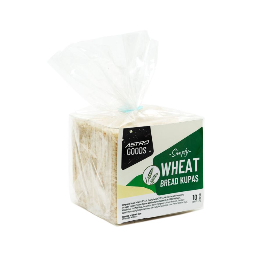 Simply Wheat Bread Kupas Roti Tawar Astro Goods 240gram