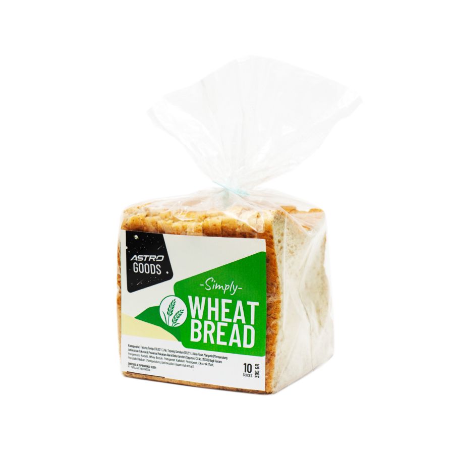 Simply Wheat Bread Roti Tawar Astro Goods 395gram