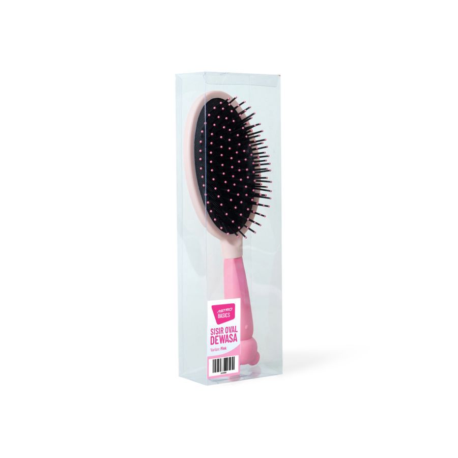 Sisir Oval Dewasa - Pink - Astro Basics 1pcs