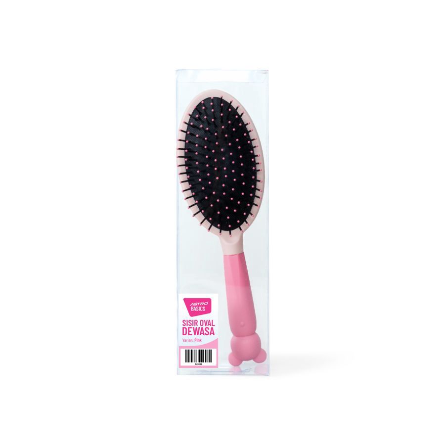 Sisir Oval Dewasa - Pink - Astro Basics 1pcs