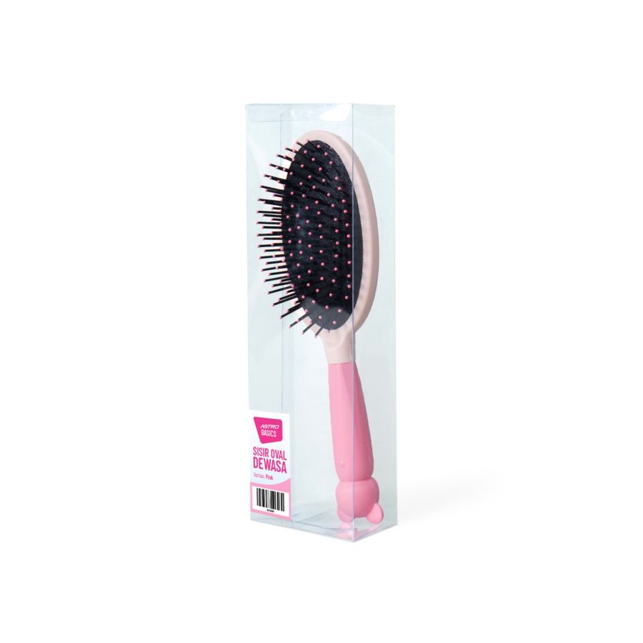 Sisir Oval Dewasa - Pink - Astro Basics 1pcs