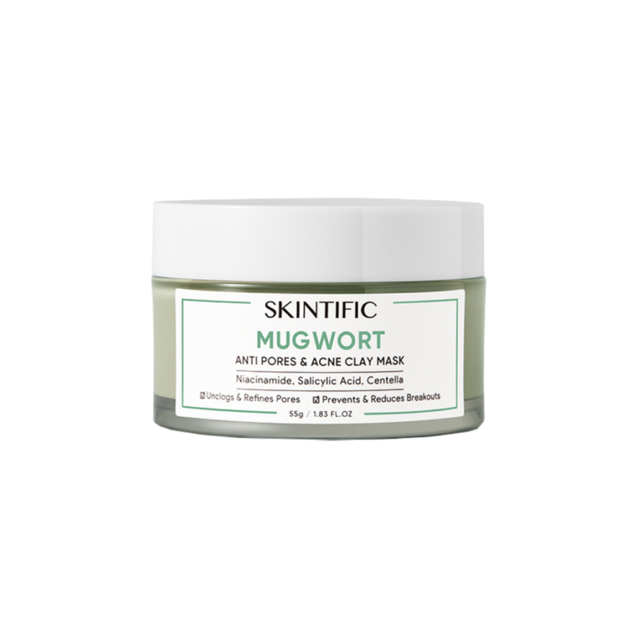 Skintific Mugwort Anti Pores & Acne Clay Mask 55gram