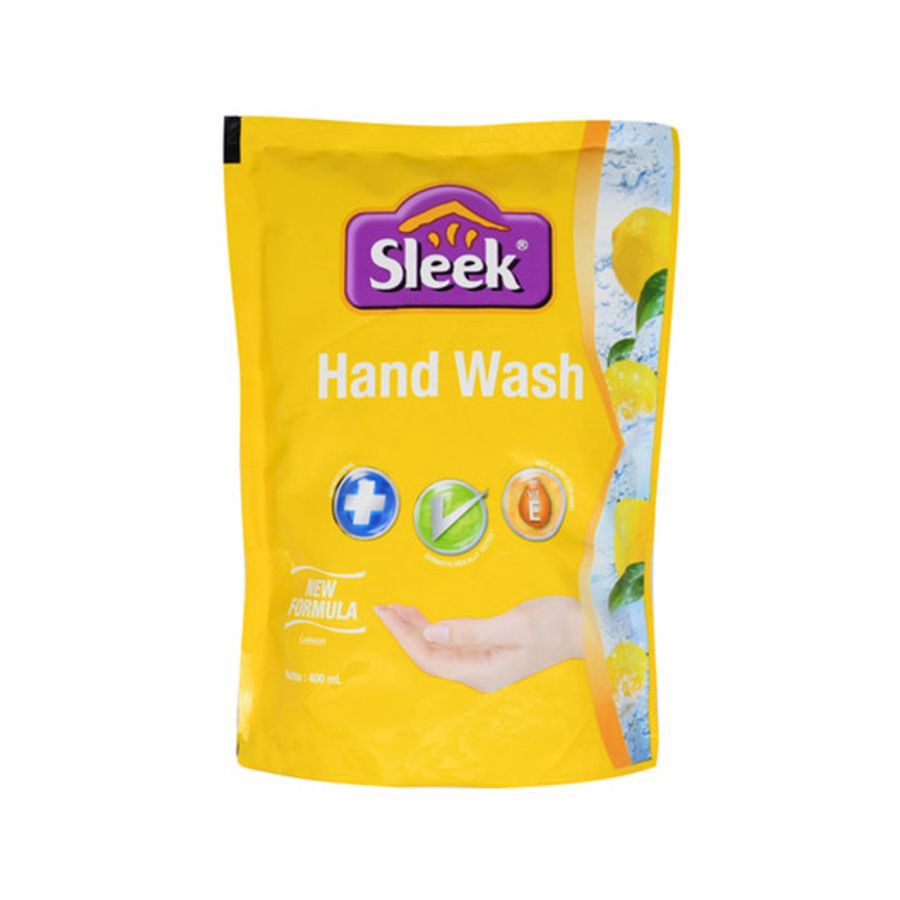 Sleek Handwash Lemon Pouch 400ml