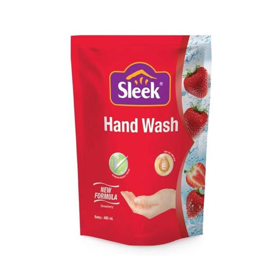 Sleek Handwash Strawberry Pouch 400ml