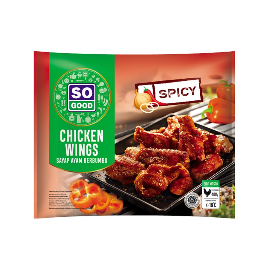 So Good Spicy Wing/Sayap Ayam Berbumbu 400gram