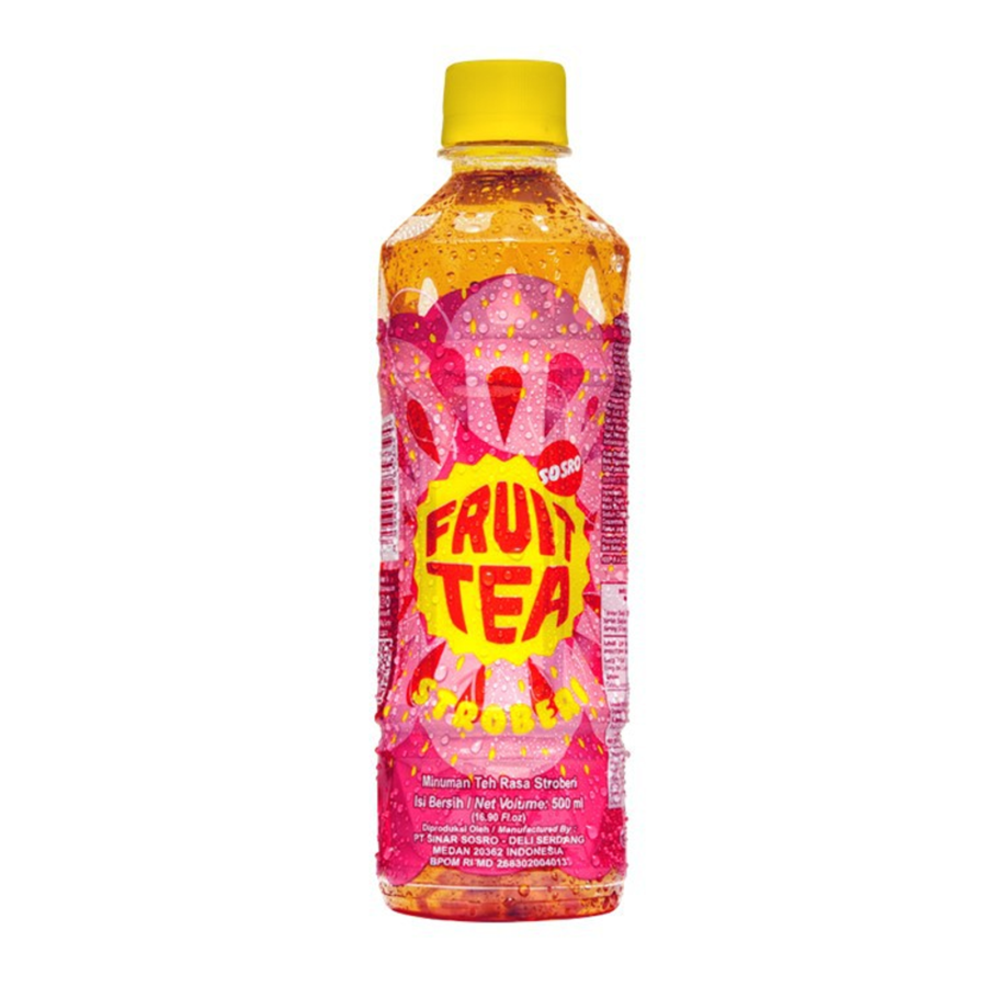 Sosro Fruit Tea Strawberry PET/Teh 500ml