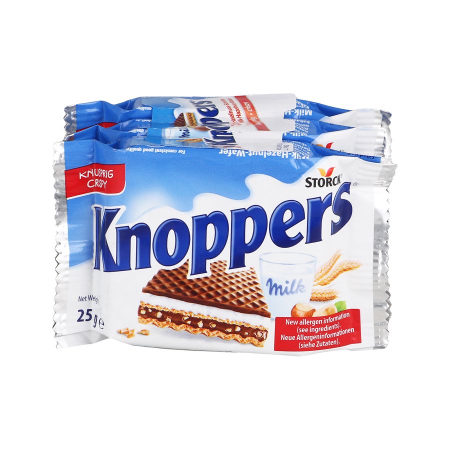 Storck Knoppers Wafer 3x25gr 75gram