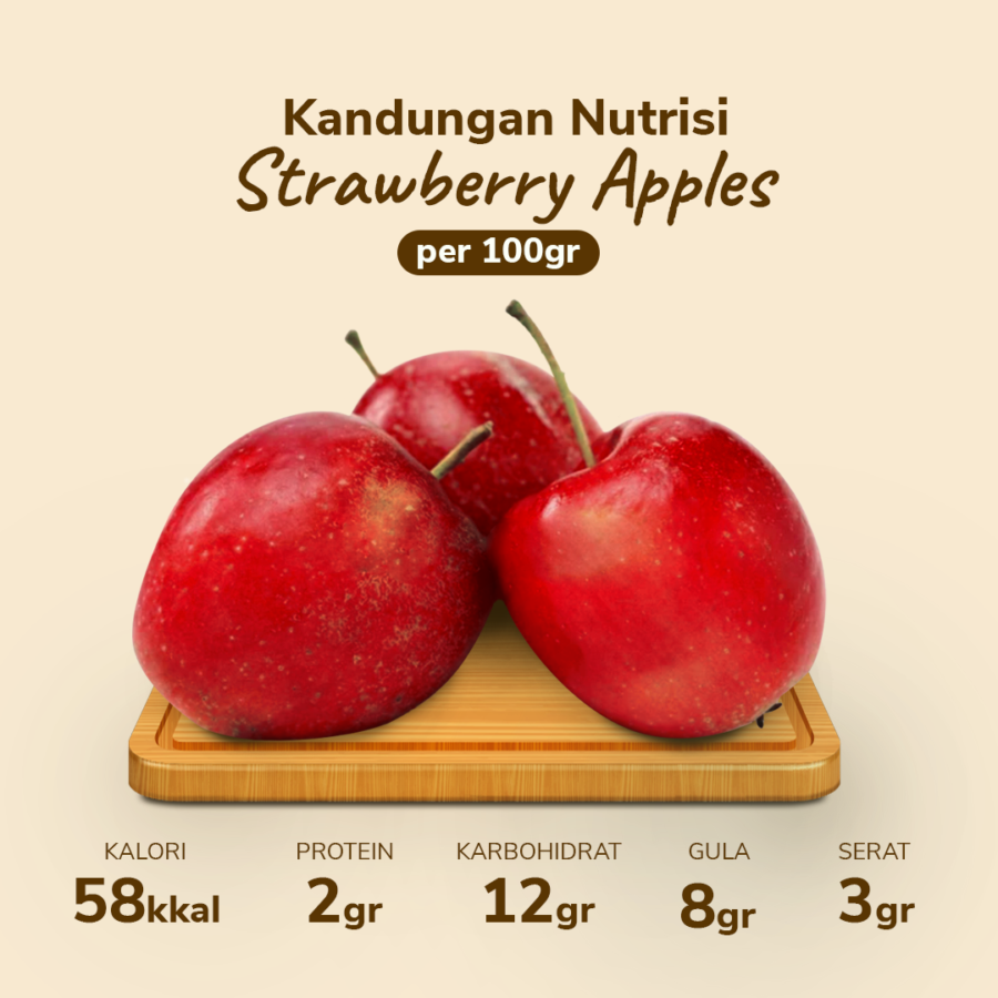 Strawberry Apples Astro Farm 500gram