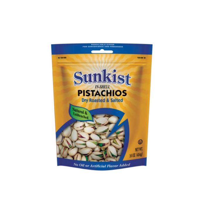 Sunskist Pistachios Dry Roasted & Salted