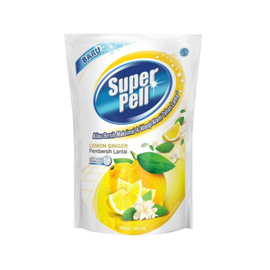 SuperPell Pembersih Lantai Lemon Ginger Pouch/Pembersih Lantai  770ml