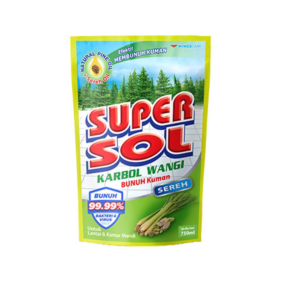 Supersol Sereh Pembersih Lantai Pouch 750ml