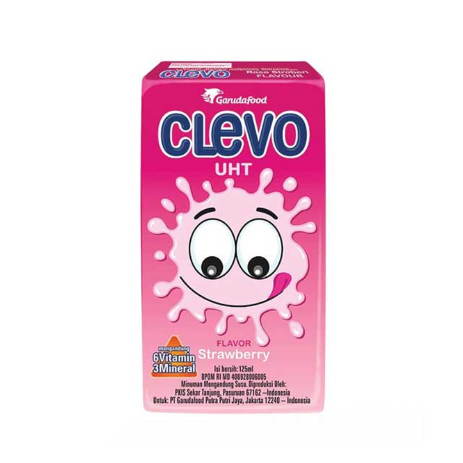 Clevo Susu UHT Strawbery 125ml 125ml
