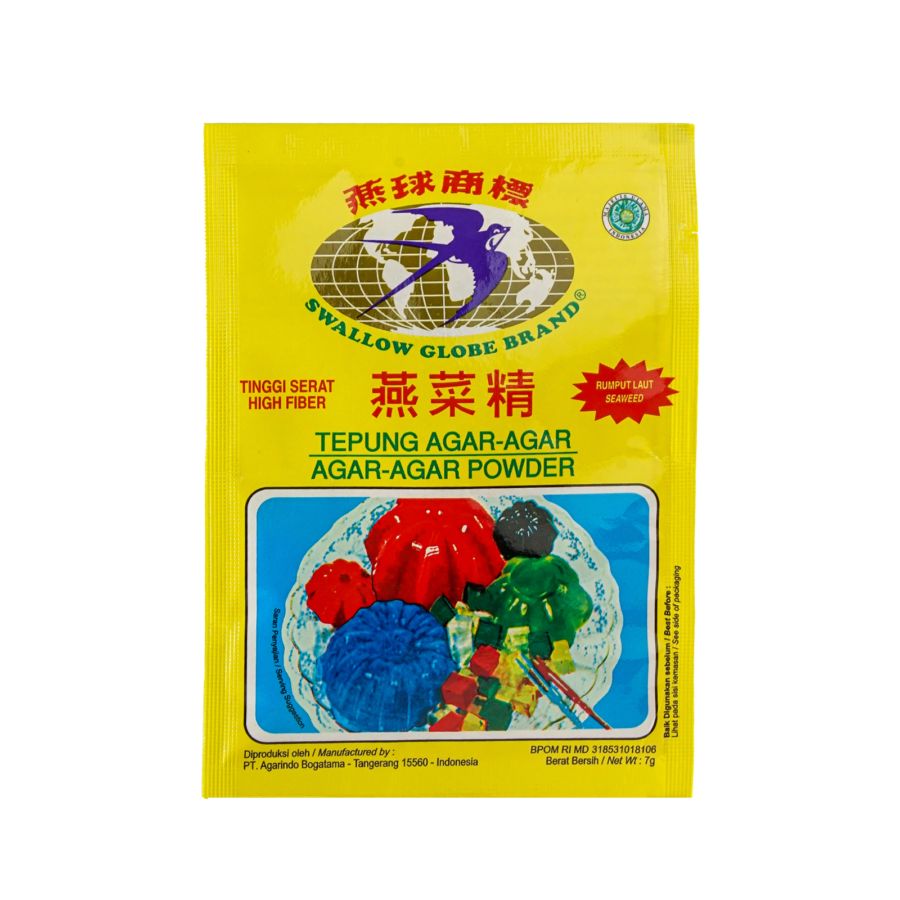 Swallow Agar-Agar Plain Sachet 7gram