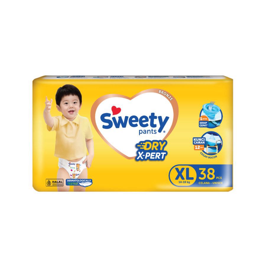 Sweety Bronze Dry Xpert XL38 Diapers Pants 1packs