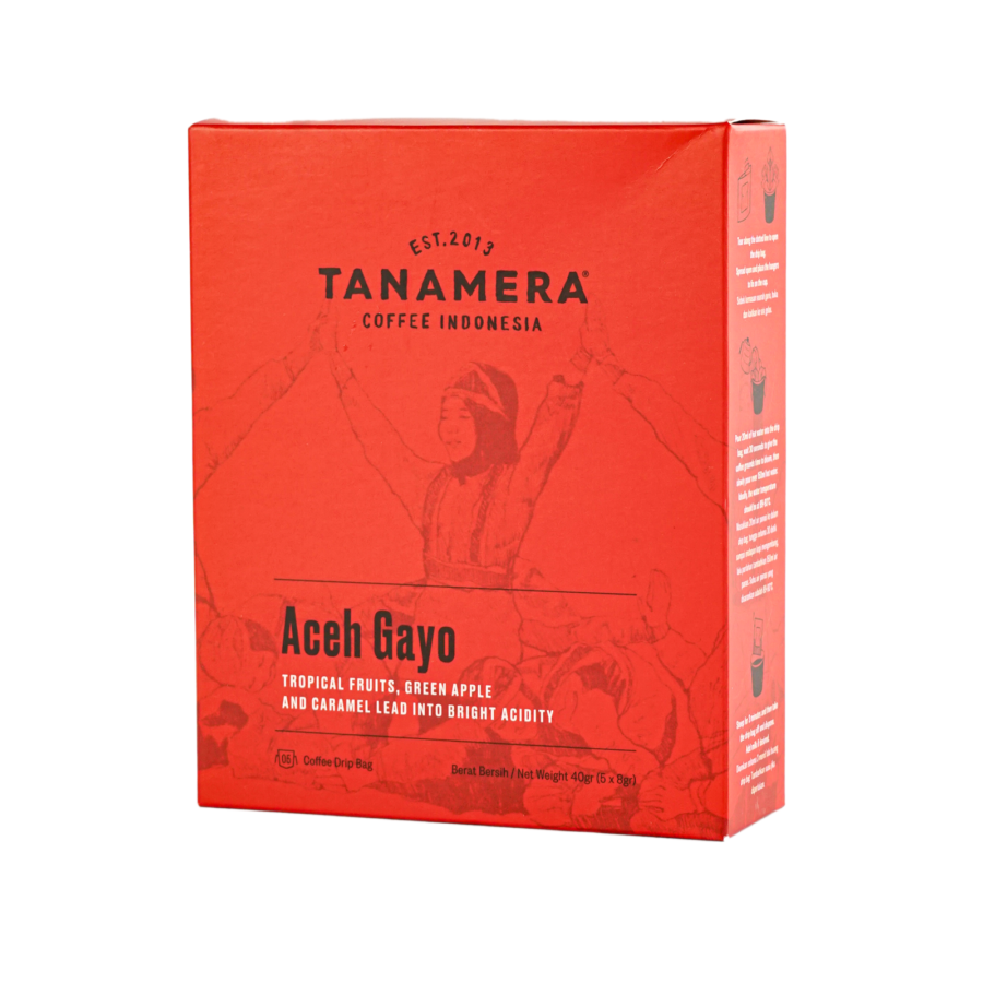 [INVALID] Tanamera Coffee Drip Bag Aceh Gayo 5pcs 1 Pack 1pack