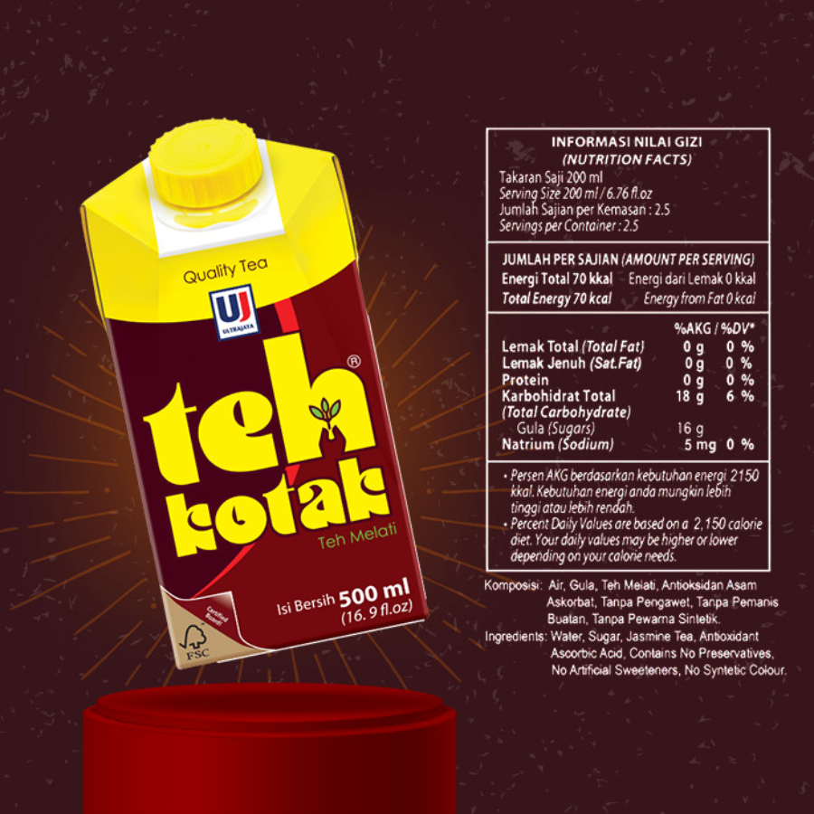 Ultrajaya Teh Kotak Jasmine 500ml