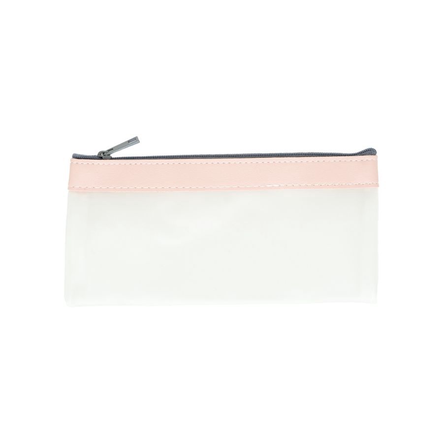 Tempat Pensil Transparan Pink - Astro Basics 1pcs