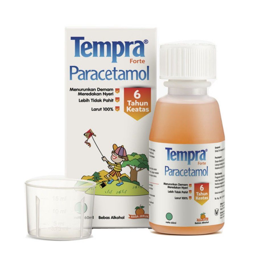 Tempra Paracetamol +6 Thn 60ml/Obat Penurun Panas 60ml