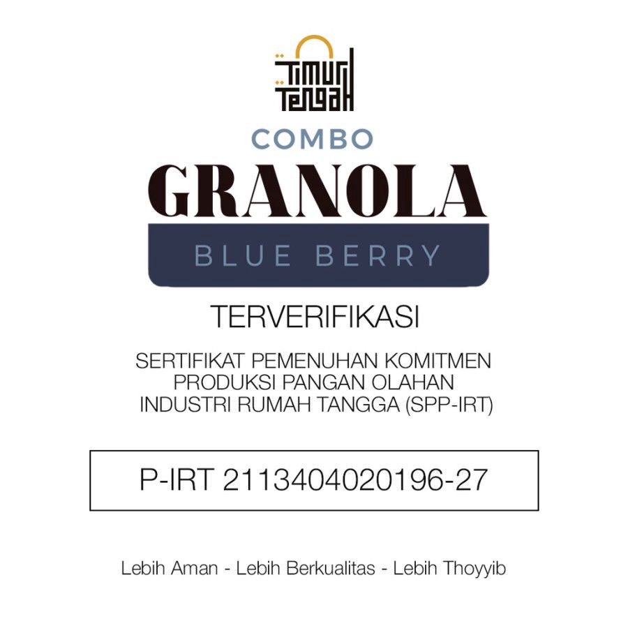 Timur Tengah Granola Blue Berry Cereal 125gram