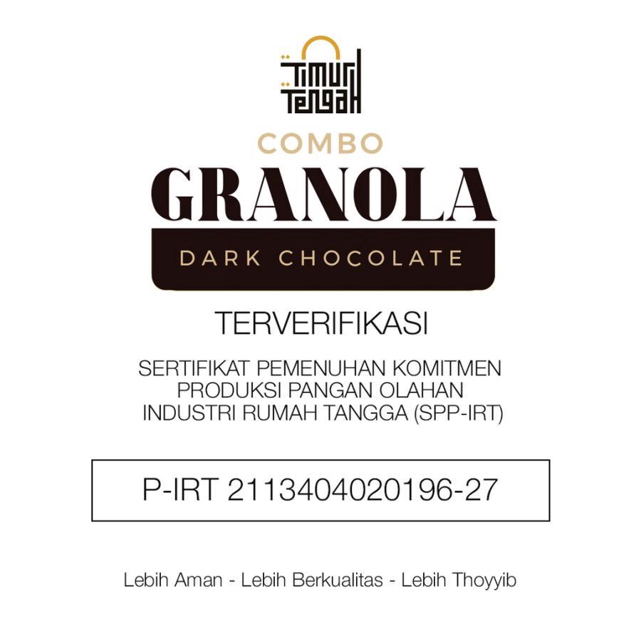 Timur Tengah Granola Gark Chocolate 125gram