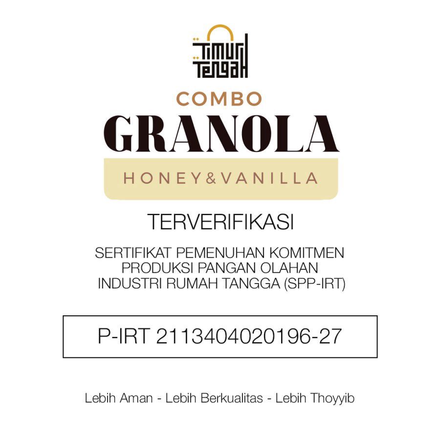 Timur Tengah Granola Honey & Vanila 125gram