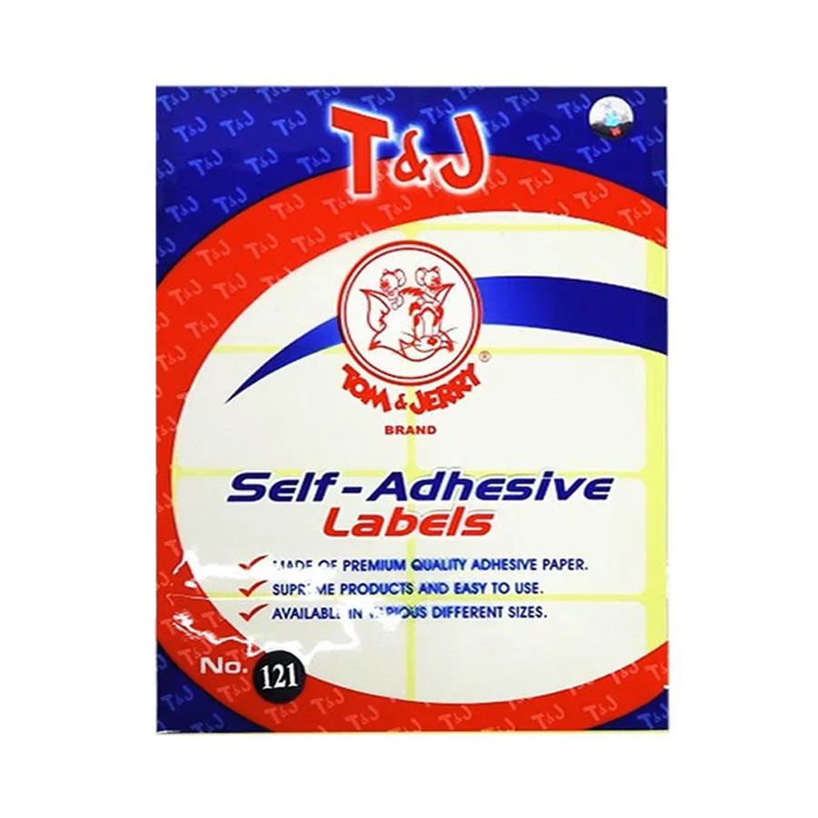 Tom & Jerry Label No.121 Putih Polos 10 Lembar 1pack
