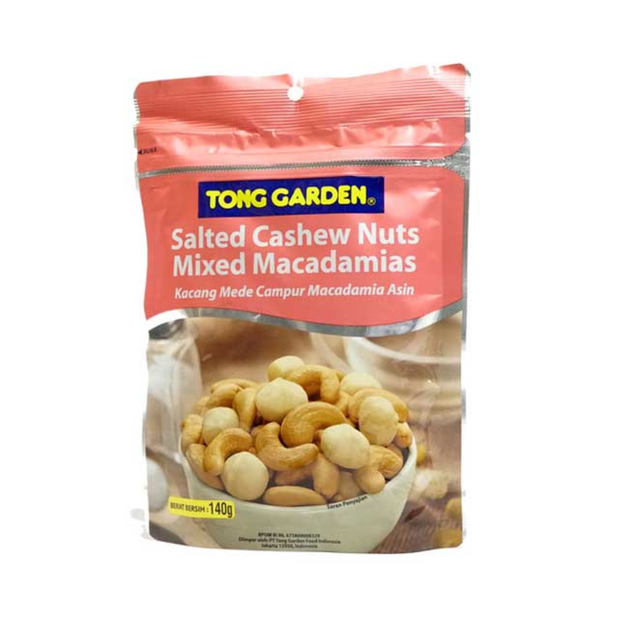 [INVALID] Tong Garden Salted Cashew Nuts Mixed Macadamias 140gr