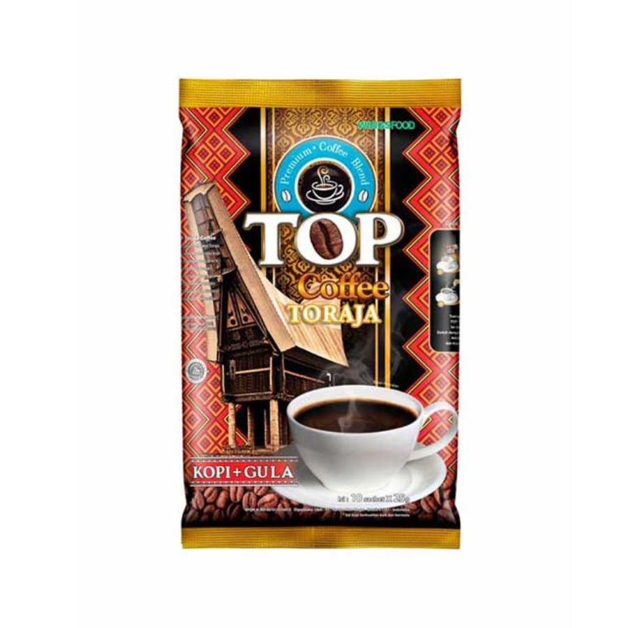 Top Coffee Toraja Kopi + Gula Sachet 10 x 25gr