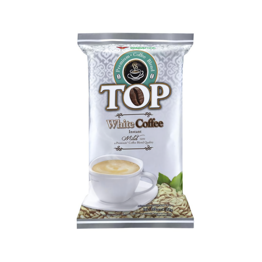 Top Coffee White Instant 21gr x 10 sachet/Kopi Bubuk 210gram