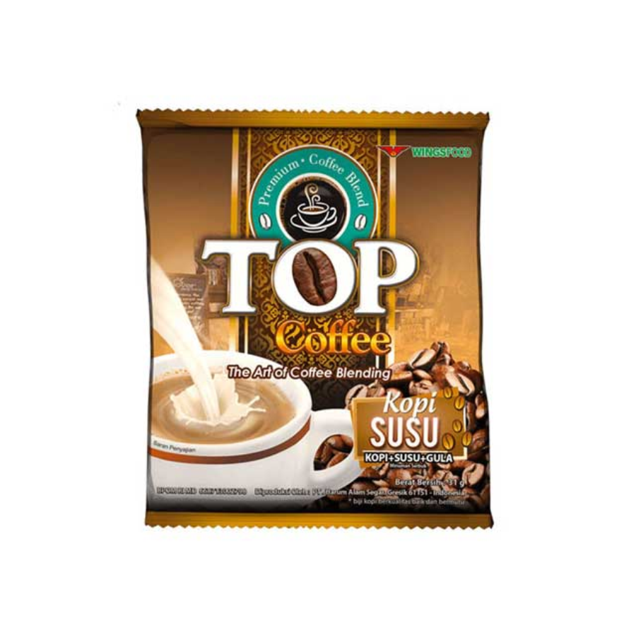 [INVALID] Top Kopi Susu (2In1) Bag 31gr x 20pcs 660 gram 660gram