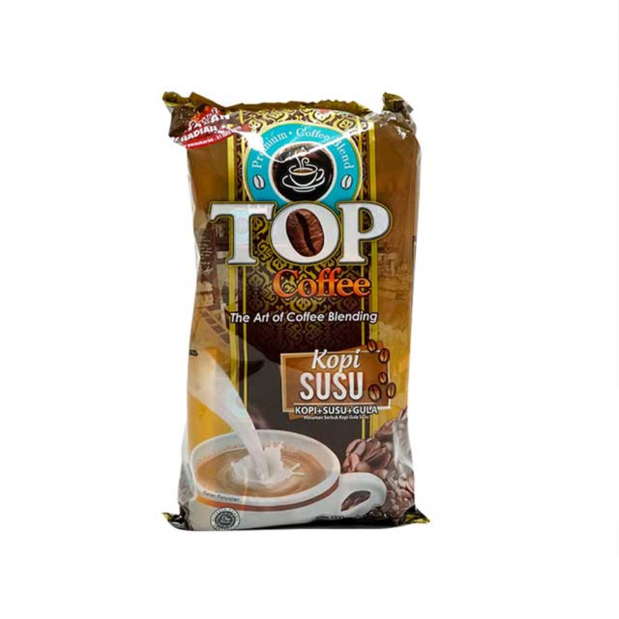 Top Robusta Arabica Kopi + Susu + Gula Sachet 10 x 31gr 10pcs