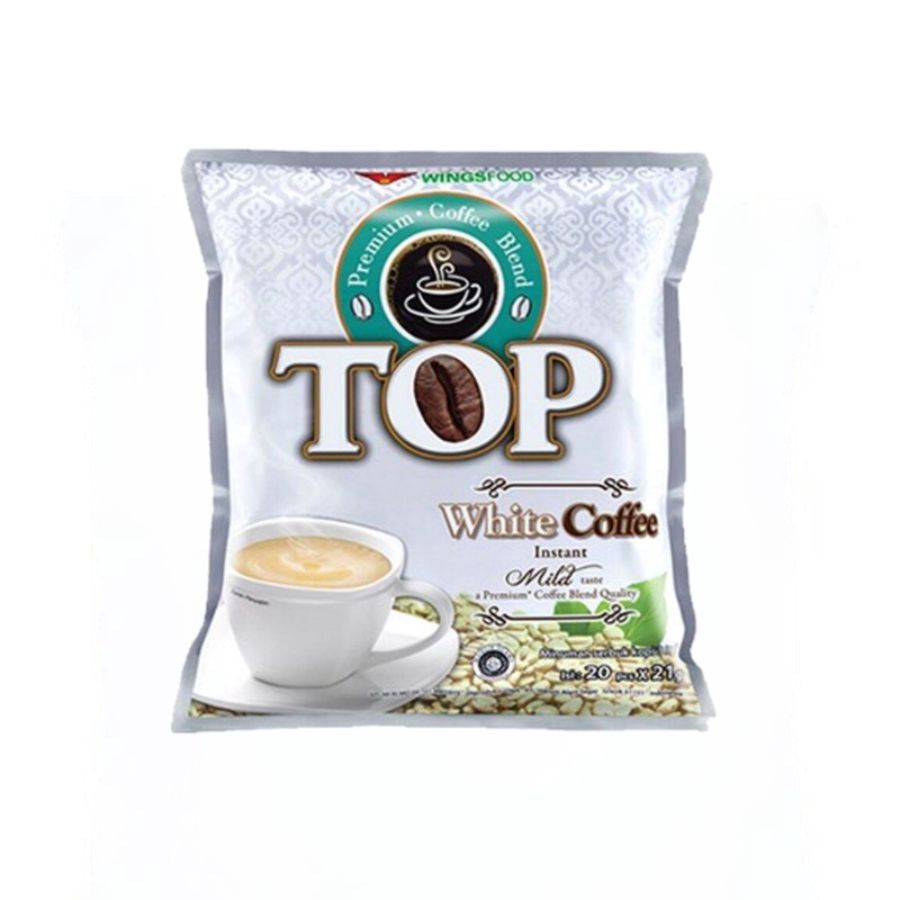[INVALID] Top White Coffee Bag 21gr x 20pcs 420 gram 420gram