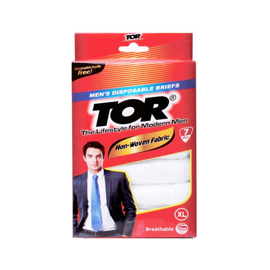 Tor Celana Dalam Disposable Men Brief XL 7's 1packs